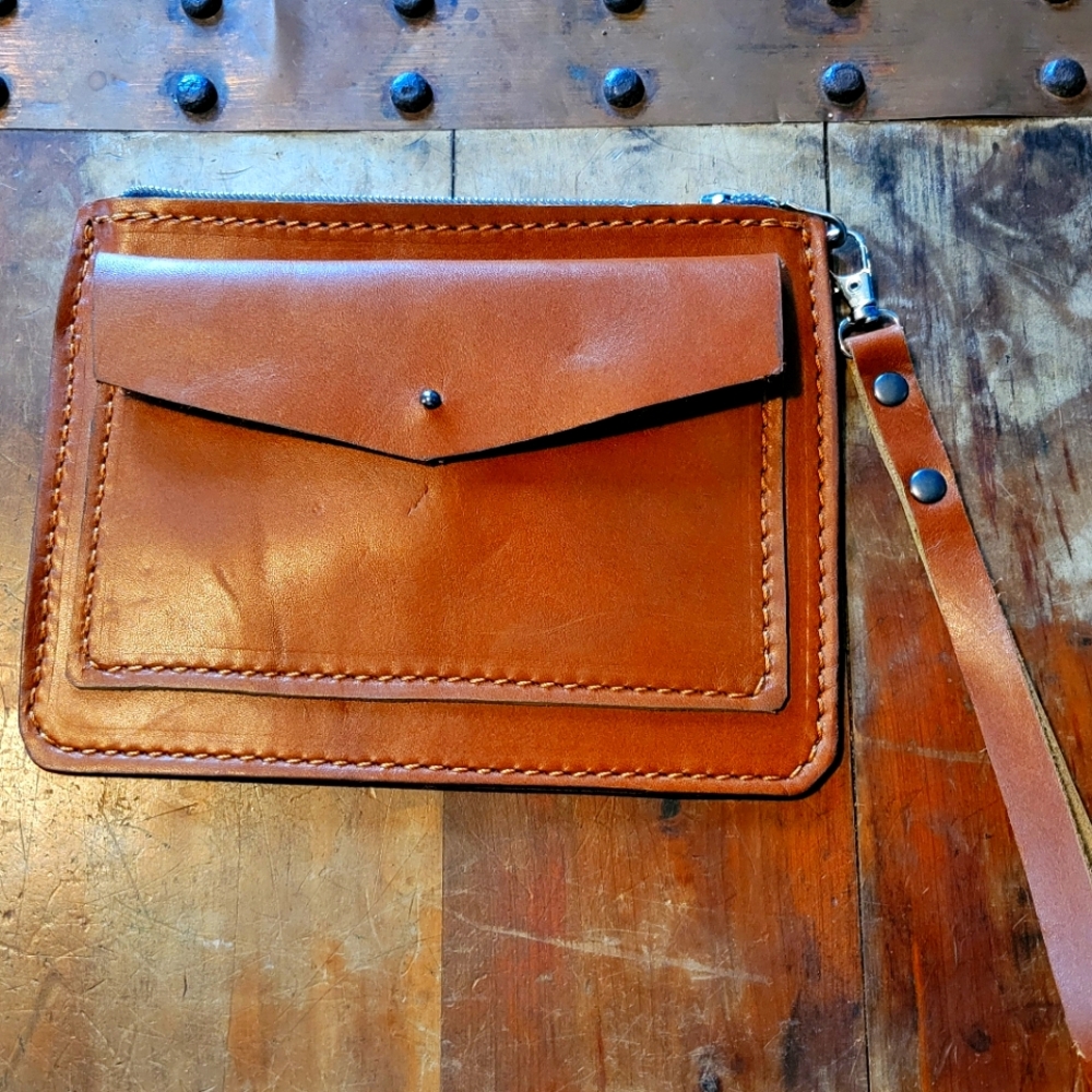 Handmade Leather‎ Clutch